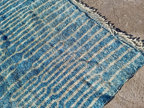 Turquoise Mrirt Moroccan rugs , large area Beni Ourain rugs , 8x10 Moroccan rugs , large area rug